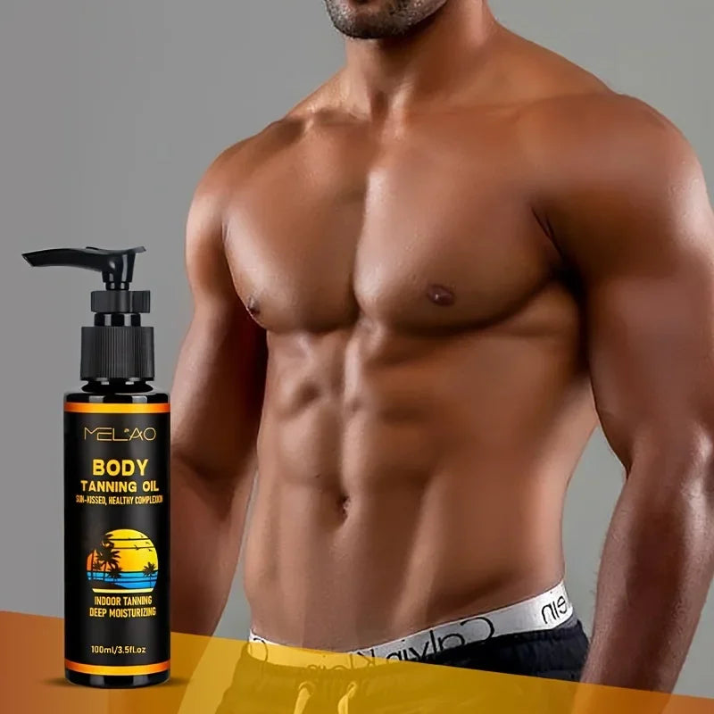 MELAO Tanning Oil Tanned Intensifier Get a Faster, Darker Sun Tan From Packed with Ultra Moisturizing Oils to Keep Skin Hydrated